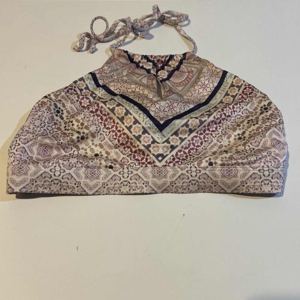 Athleta Aqualuxe Kitten Kisses Bikini Top Size Small